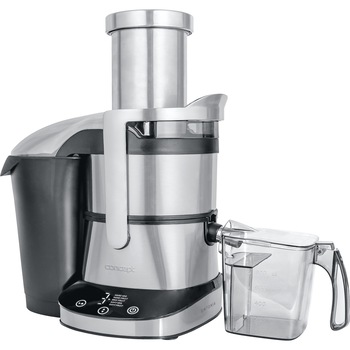 Storcator de fructe si legume digital Concept LO7070, 17000 RPM, 5 viteze, Container pulpa 2,8 l, Container suc 0,8 l, Display LCD, Gaura de umplere XXL 85 mm,Inox Storcator de fructe si legume digital Concept LO7070, 17000 RPM, 5 viteze, Container pulpa 2,8 l, Container suc 0,8 l, Display LCD, Gaura de umplere XXL 85 mm,Inox