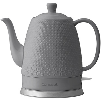 Fierbator Concept RK0071, 1200 W, 1,5 l, ceramic, Gri Fierbator Concept RK0071, 1200 W, 1,5 l, ceramic, Gri