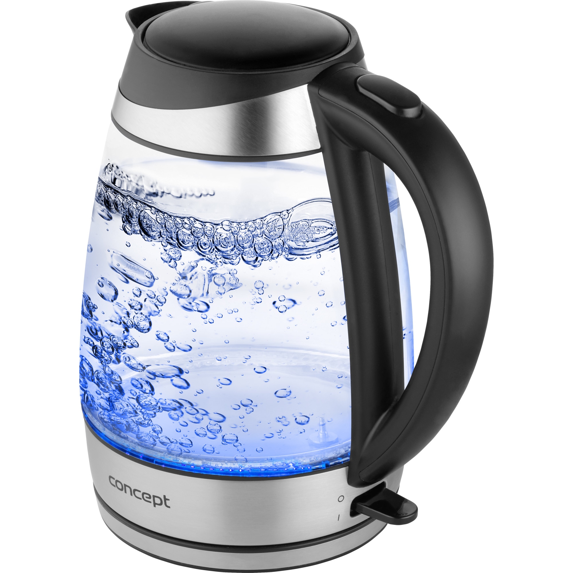 Fierbator Concept RK 4110 , Sticla-Inox 1,7 l, 2200w, Siguranta dubla, Strix Conector