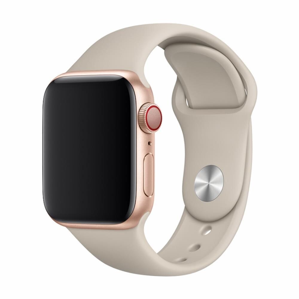 Curea Devia Deluxe Series Sport pentru Apple Watch 38mm / 40mm, Stone, silicon
