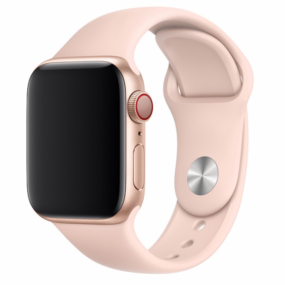 Curea Devia Deluxe Series Sport pentru Apple Watch 42mm / 44mm, Pink Sand, silicon