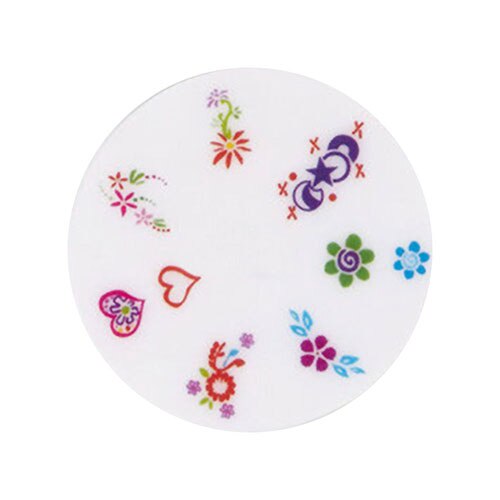 Matrita stampila unghii, Miley, silicon, alba, A6