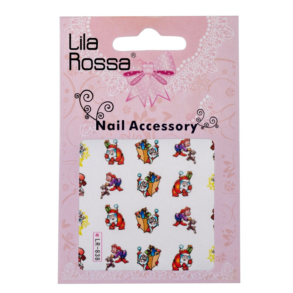 Stickere nail art Lila Rossa, pentru Craciun, Revelion si iarna, LR-838