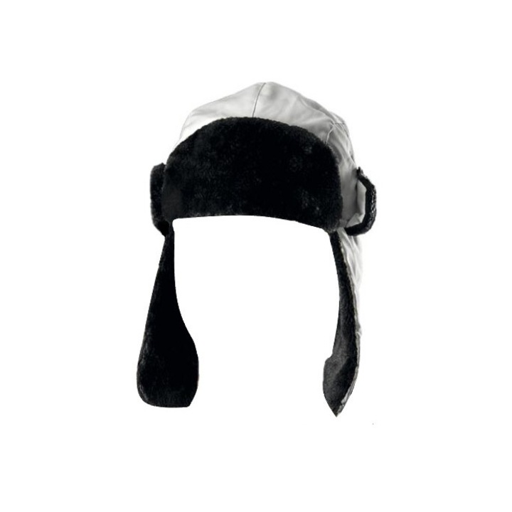 Шапка с уши за студения сезон Top Defender бял цвят 60