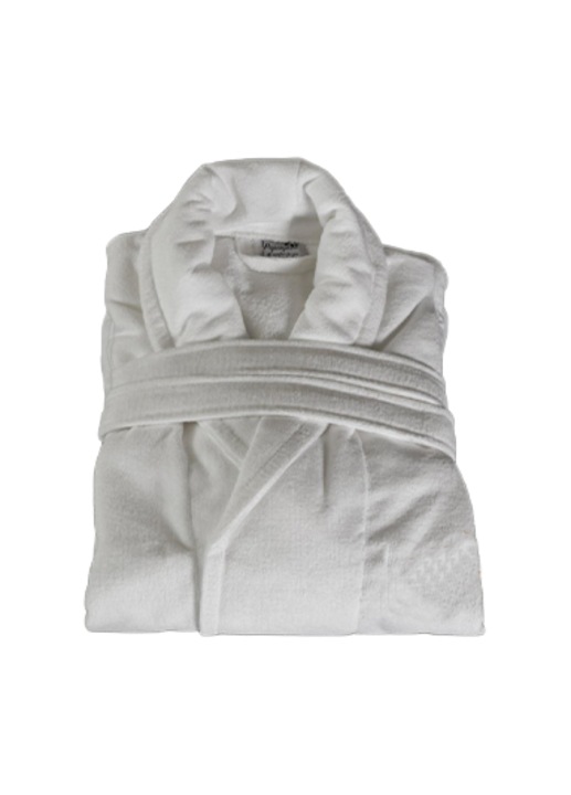 Halat baie , POSEIDON, bumbac 100%, alb, Home, Hotel, Horeca, 400 g/m²