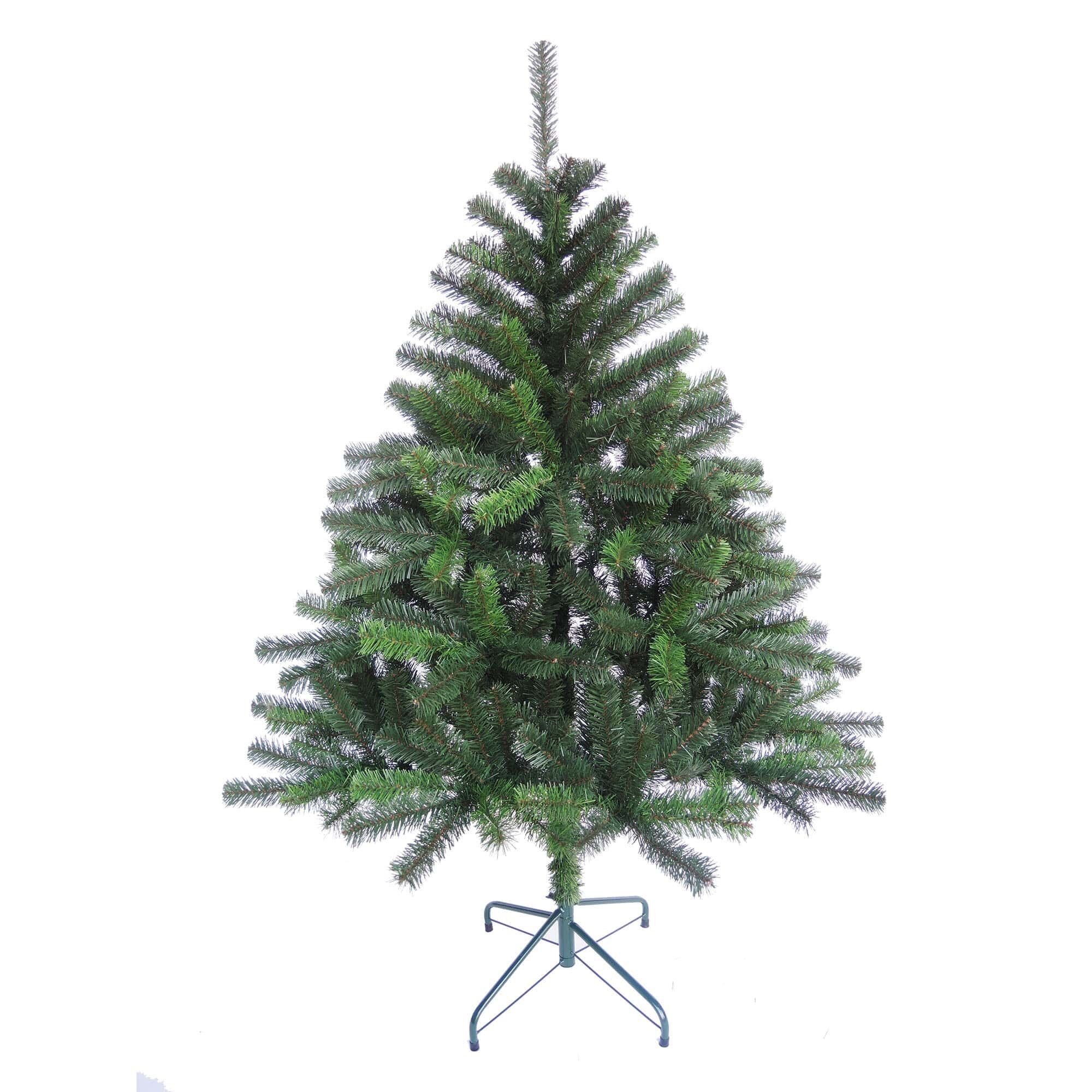 Brad artificial cu ace scurte,bogat in crengi,de culoare verde stralucitor,inaltime 120 cm, include suport