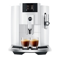 Espressor automat Jura E8 2020 Professional Aroma Piano White, 1450W, 15 bar, 17 bauturi, sistem lapte, Alb