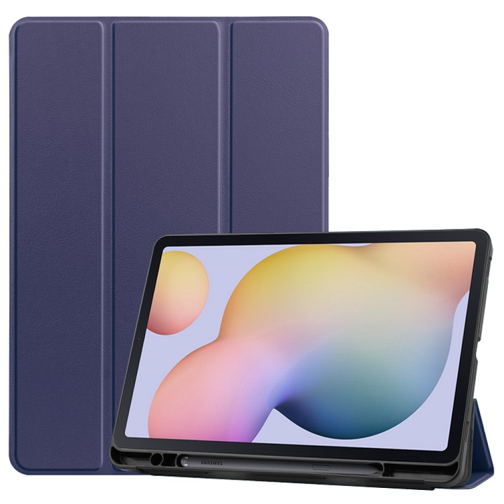 Калъф Samsung Galaxy Tab S7 11.0 T870/T875 с поставка за химикал, Син