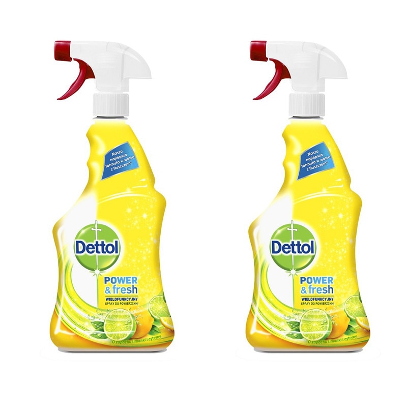 Set 2 x Spray Multifunctional Dettol Trigger Lemon & Lime 500 ml