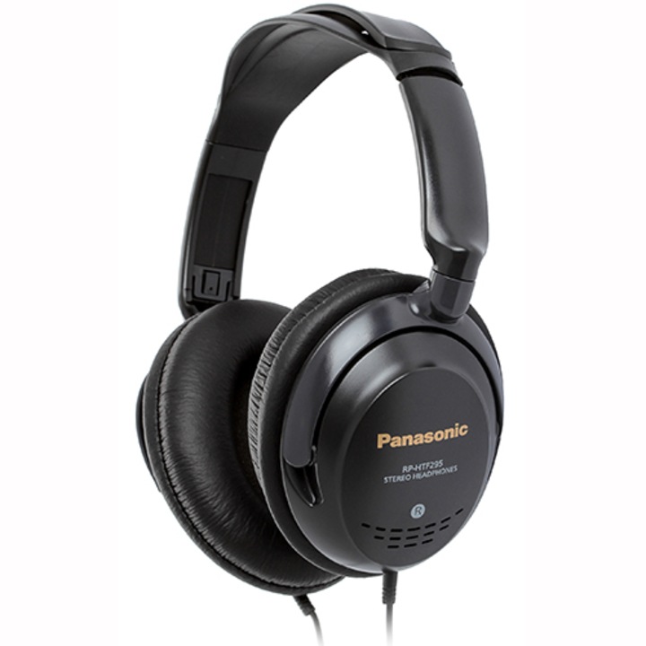 Аудио слушалки Panasonic RP-HTF295E-K, Черни/Black