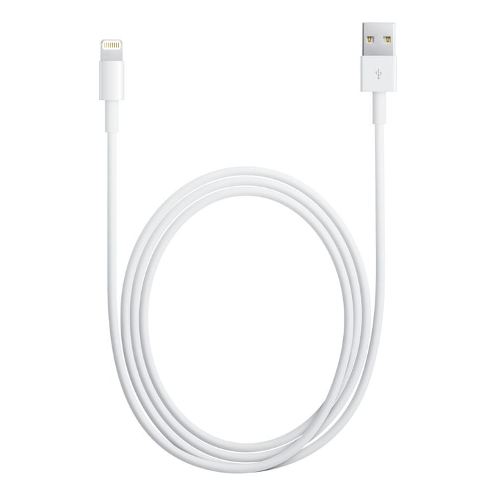 Apple adat-/töltőkábel, Lightning, 1m, kiskereskedelmi csomagolás, fehér