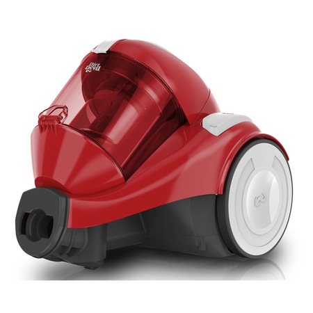 Aspirator fara sac Dirt Devil Func 2.1, Single-cyclonic, 800 W, 1.5 L, Filtru Hepa, 3 accesorii, Rosu/Argintiu