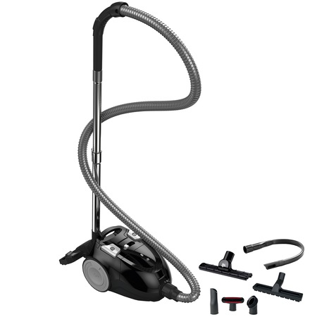 Aspirator cu sac Dirt Devil Beat 2.1, 800 W, 1.5 l, 4 accesorii, Filtru HEPA, Negru