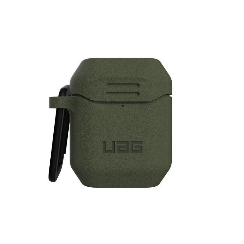 Carcasa antimicrobiana UAG Standard Issue Silicone Apple AirPods Olive Drab