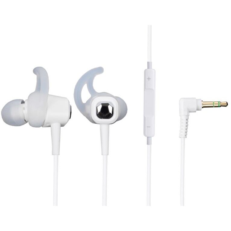 Casti Audio Superlux hd 387i, in-ear, cu microfon, cablu 1,2metri, Albe