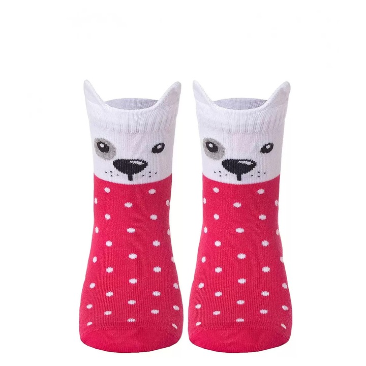 Sosete haioase din bumbac, Conte Kids Tip-Top, Rosu