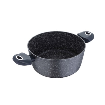 Oala marmorata 24 cm Bergner Orion BG-8515-MBG Oala marmorata 24 cm Bergner Orion BG-8515-MBG