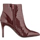 Botine dama Dubai by Find. Burgundy, 41, textura piele crocodil