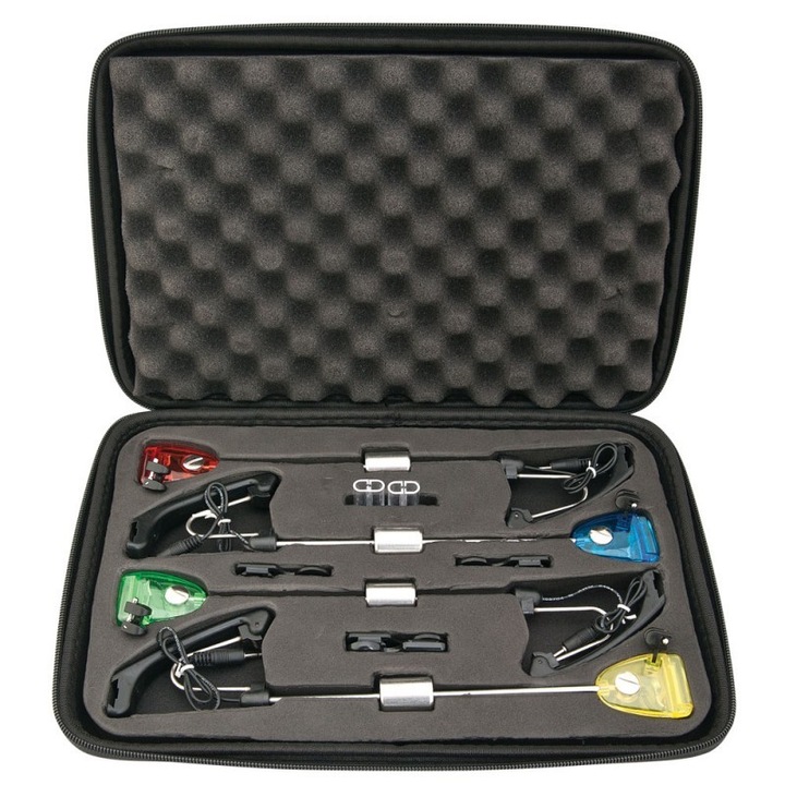 Baracuda 11E kapásjelző szett, súllyal és világítással, 4 db, 4 színben