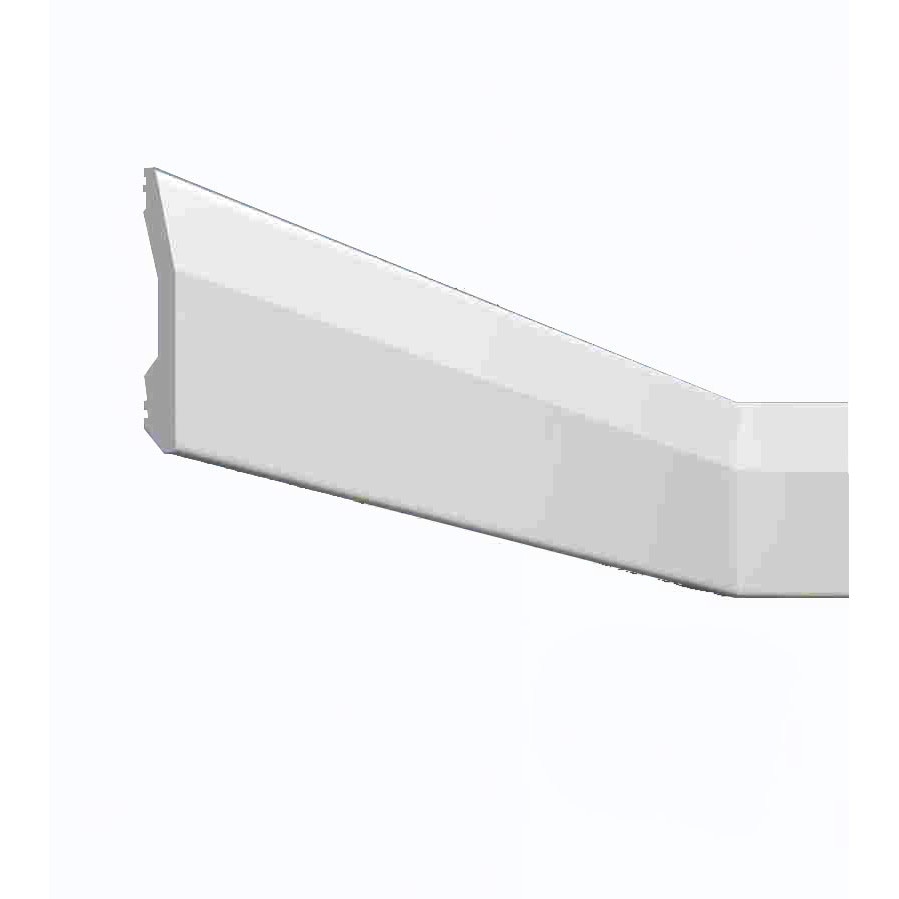 Plinta parchet alba design modern polimer dur 8 x 1,2 x 200 cm NF80