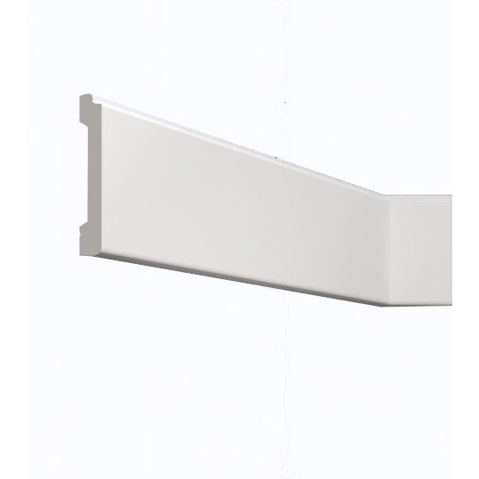 Plinta parchet alba design modern polimer dur 10,5 x 1,5 x 200 cm NF110