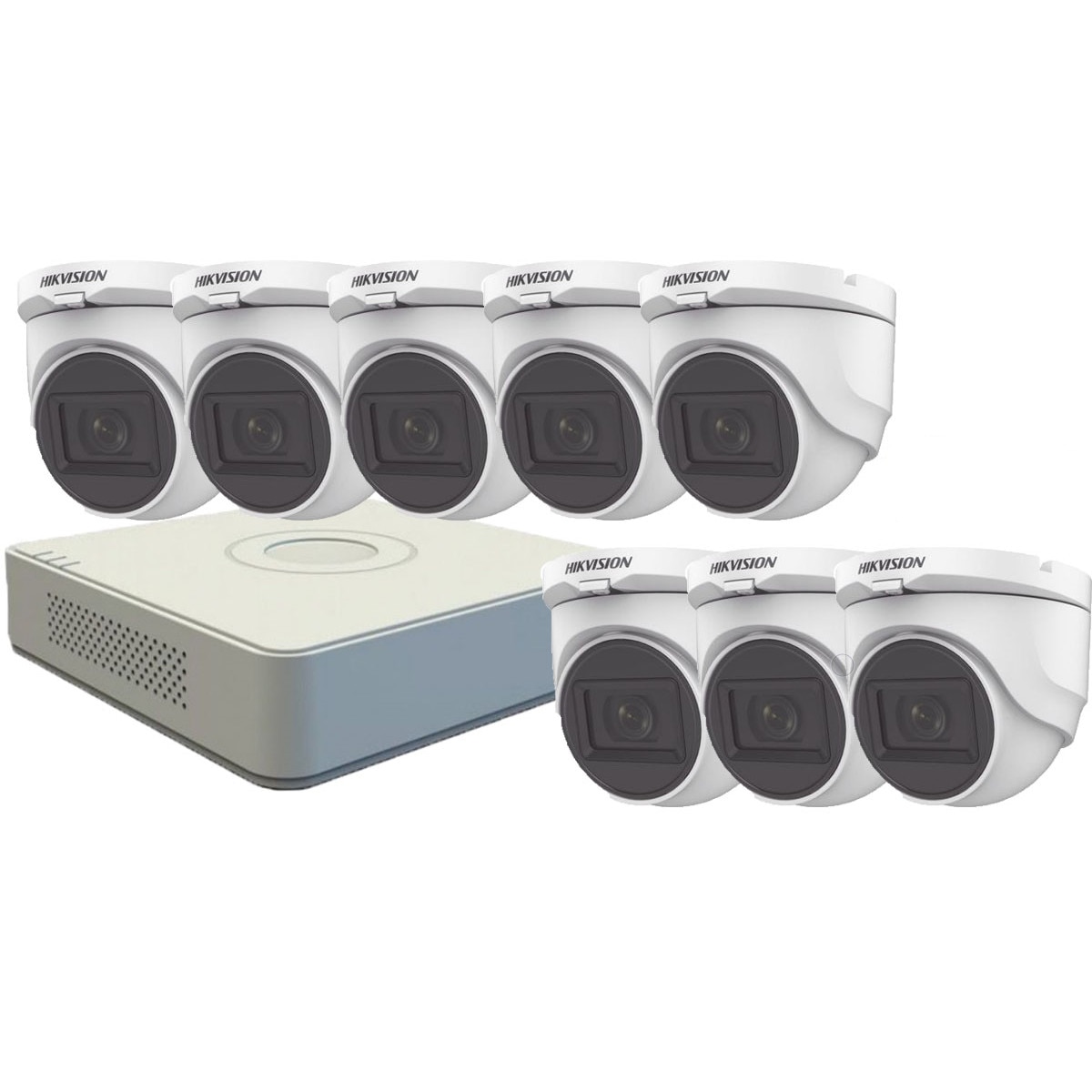 Sistem supraveghere video 8 camere de interior 2 MP FullHD, IR 30M, microfon incorporat