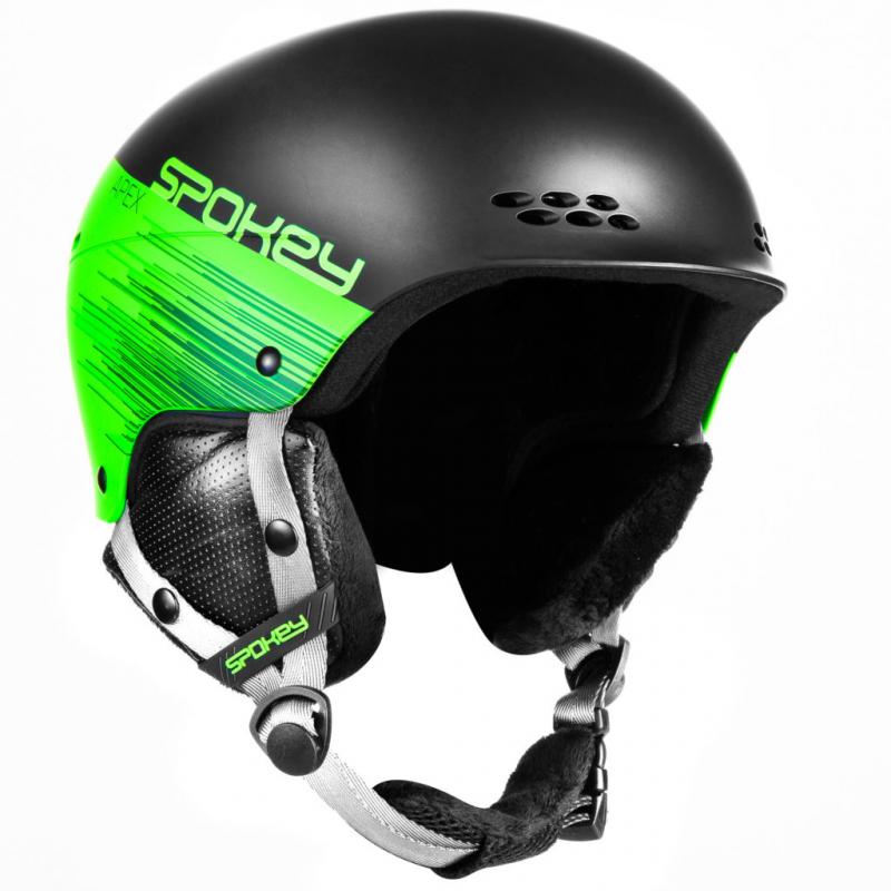 Casca schi Spokey Apex, Verde/Negru, M