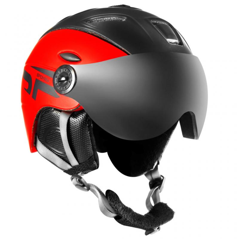 Casca schi Spokey Montana, negru/rosu, L