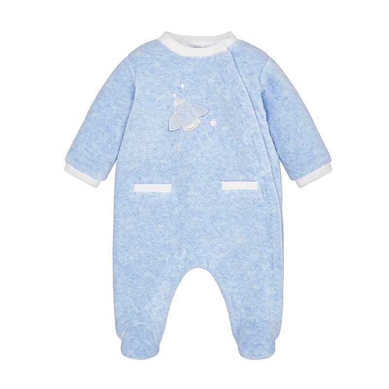 Salopeta, Mayoral, bebe baiat, albastru, 50 cm