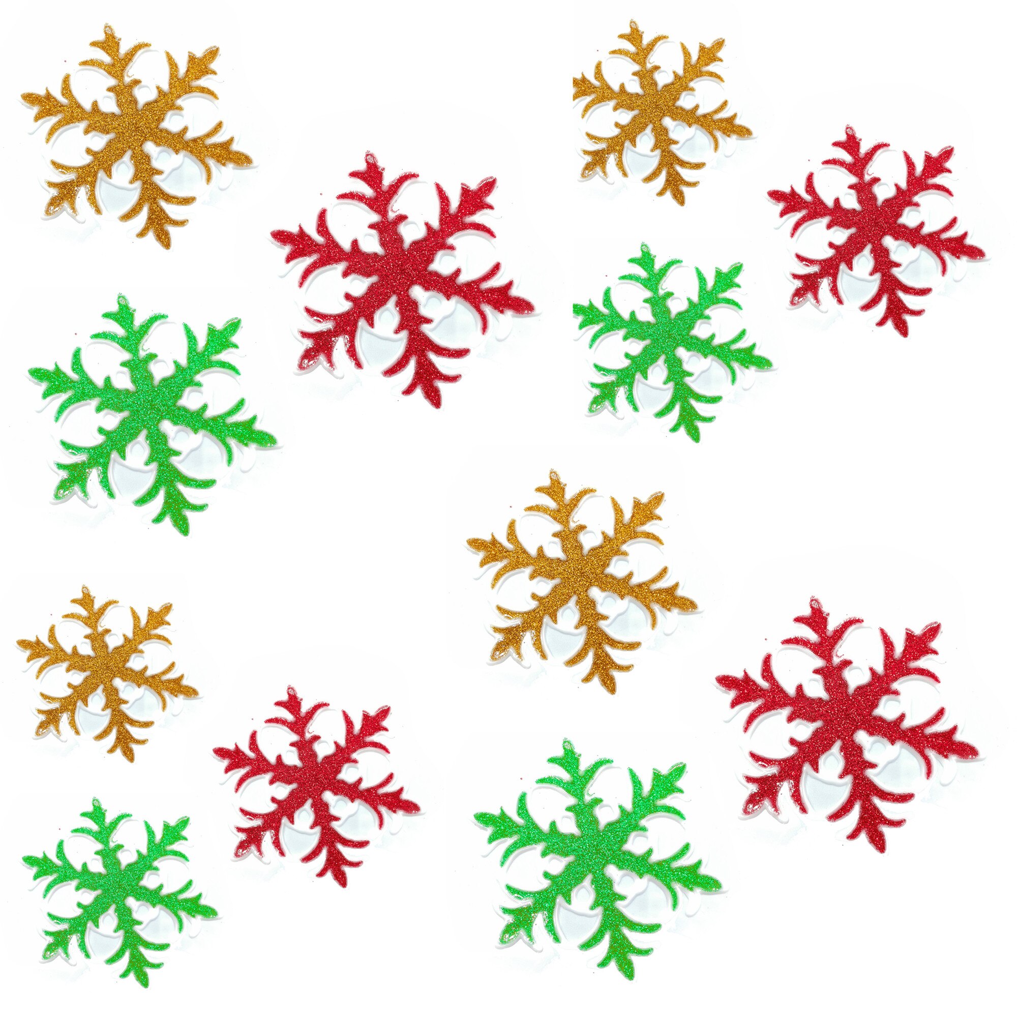 Set 12 ornamente silicon de Craciun 15 cm, stea