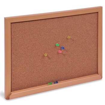 Tabla de perete din pluta si cadrul de lemn ,10 pini multicolori , ATS Tabla de perete din pluta si cadrul de lemn ,10 pini multicolori , ATS