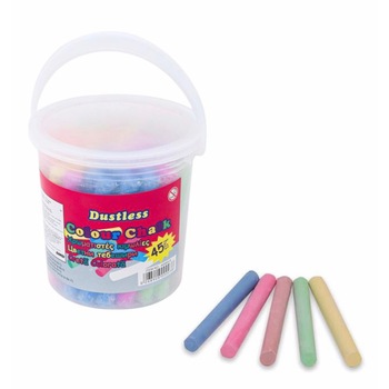 Set 45 bucati de creta colorata, pentru copii, ATS Set 45 bucati de creta colorata, pentru copii, ATS
