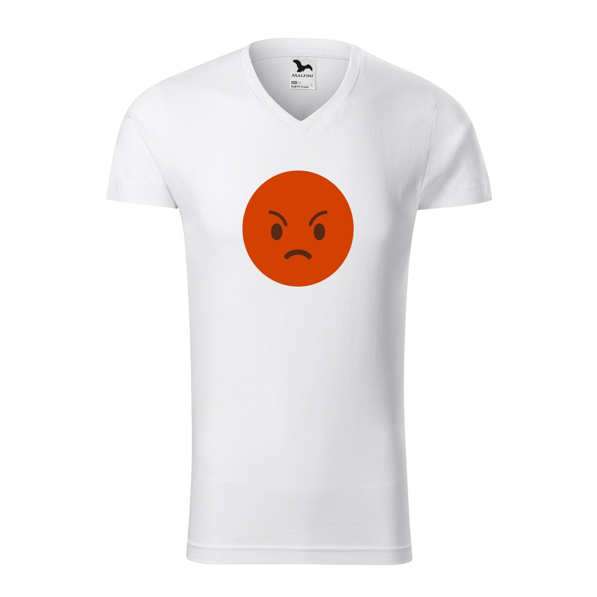 Tricou barbati, Malfini, Emoji Angry Face, Alb, XL