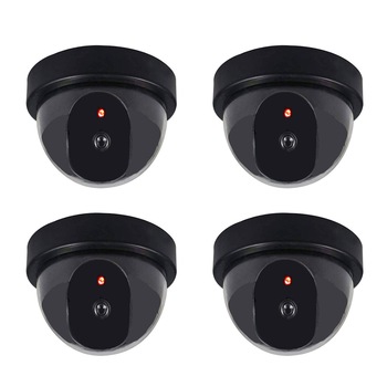 Set 4 camere supraveghere video FALSE AKU + 4 Autocolante de Atentionare, de interior sau exterior, cu led indicator AK11884 Set 4 camere supraveghere video FALSE AKU + 4 Autocolante de Atentionare, de interior sau exterior, cu led indicator AK11884