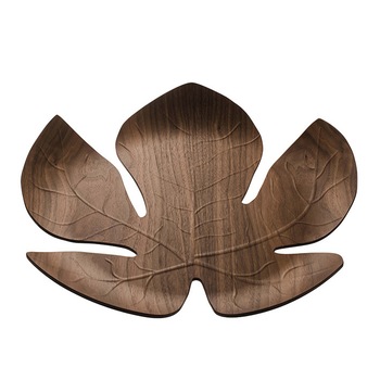 Tava pentru servire Legnoart, Adamo, din lemn de nuc de inalta calitate, 40.5 x 41 cm, finisaj artizanal, gravura tridimensionala, maro Tava pentru servire Legnoart, Adamo, din lemn de nuc de inalta calitate, 40.5 x 41 cm, finisaj artizanal, gravura tridimensionala, maro