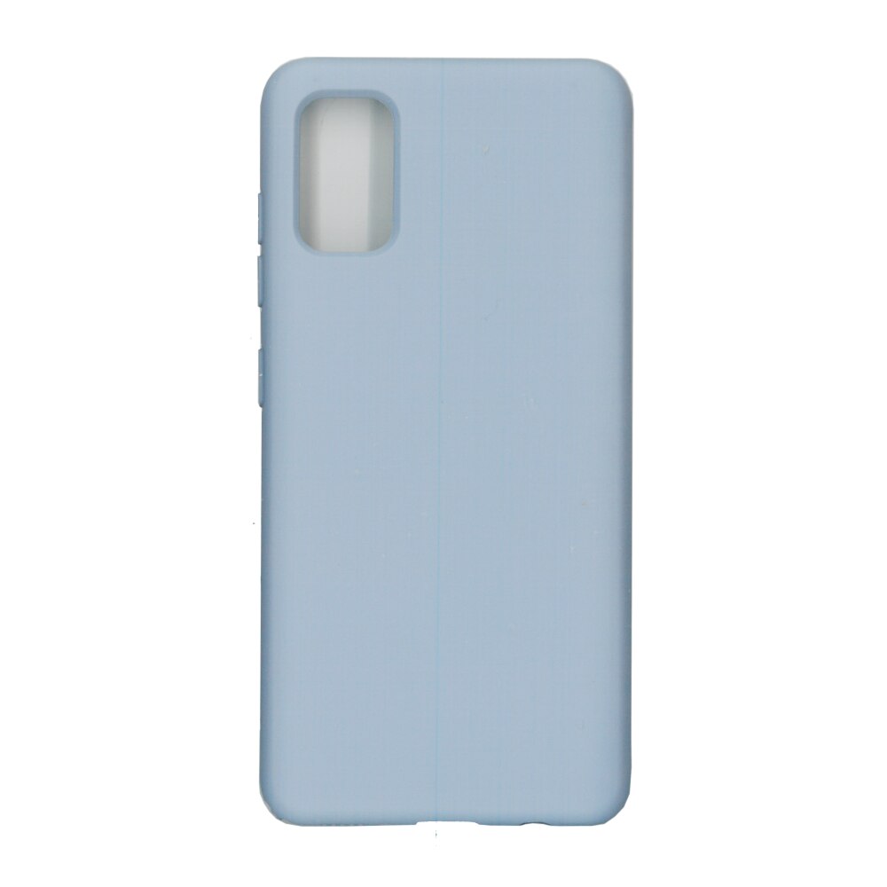 Husa Liquid din silicon mat pentru Samsung Galaxy A51, bleu