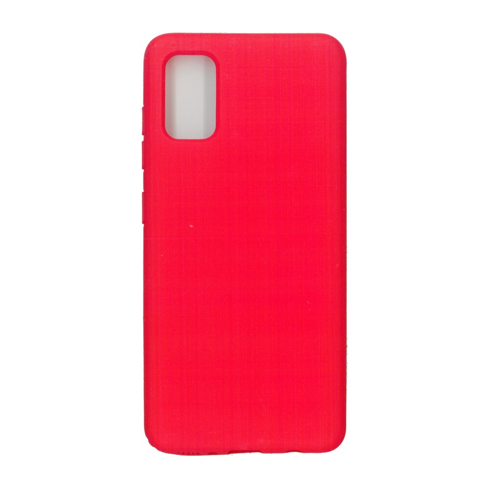 Husa Liquid din silicon mat pentru Samsung Galaxy A51, rosu