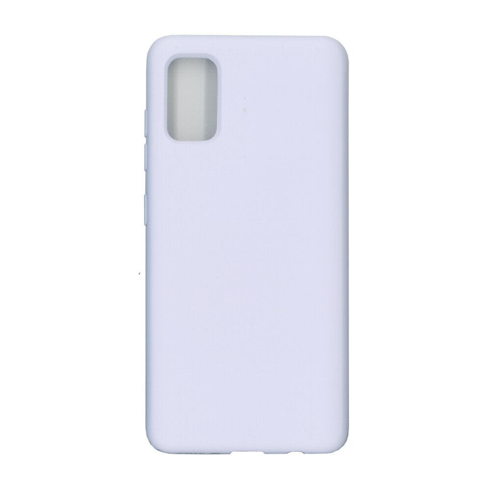Husa Liquid din silicon mat pentru Samsung Galaxy A51, mov