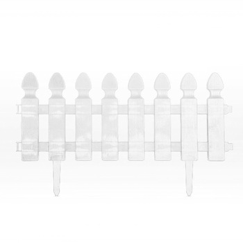 Bordura Gardulet Decorativ Plastic pentru Gazon sau Flori, Dimensiuni 51x30cm, Alb Bordura Gardulet Decorativ Plastic pentru Gazon sau Flori, Dimensiuni 51x30cm, Alb