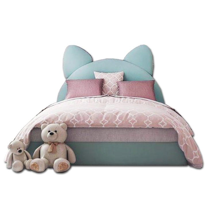 Home&More Concept Kitty Kárpitozott ágy, 160 x 200 cm, Zöld