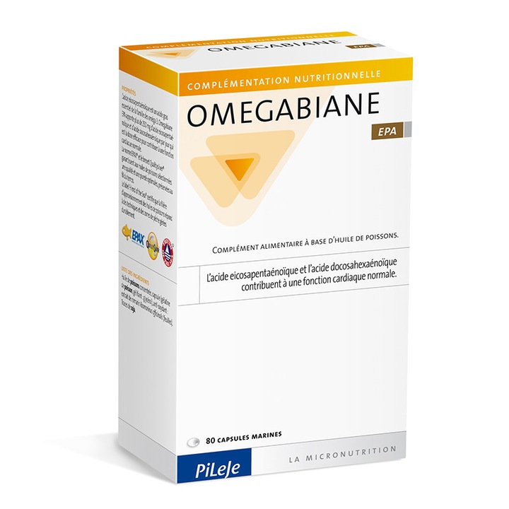 Supliment alimentar PiLeJe Omegabiane EPA Omega-3, 80 capsule
