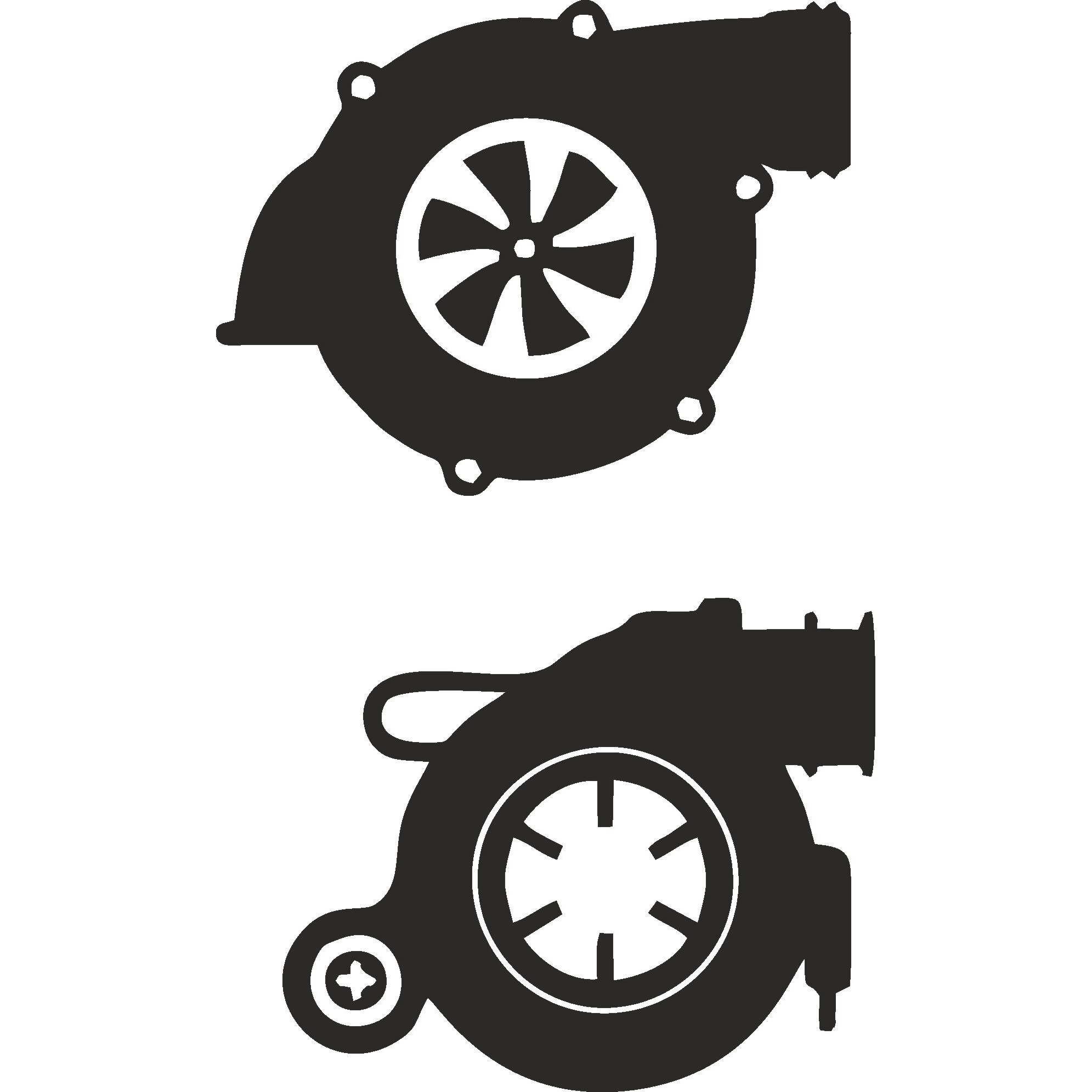 Sticker decorativ auto, Turbo charger pack, 9x15 cm