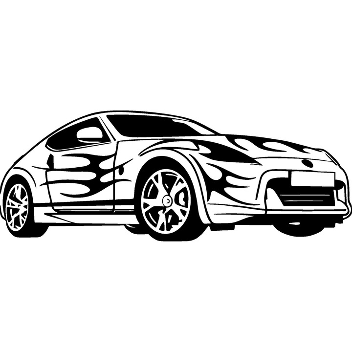 Sticker decorativ auto, Car sticker, 15x5 cm