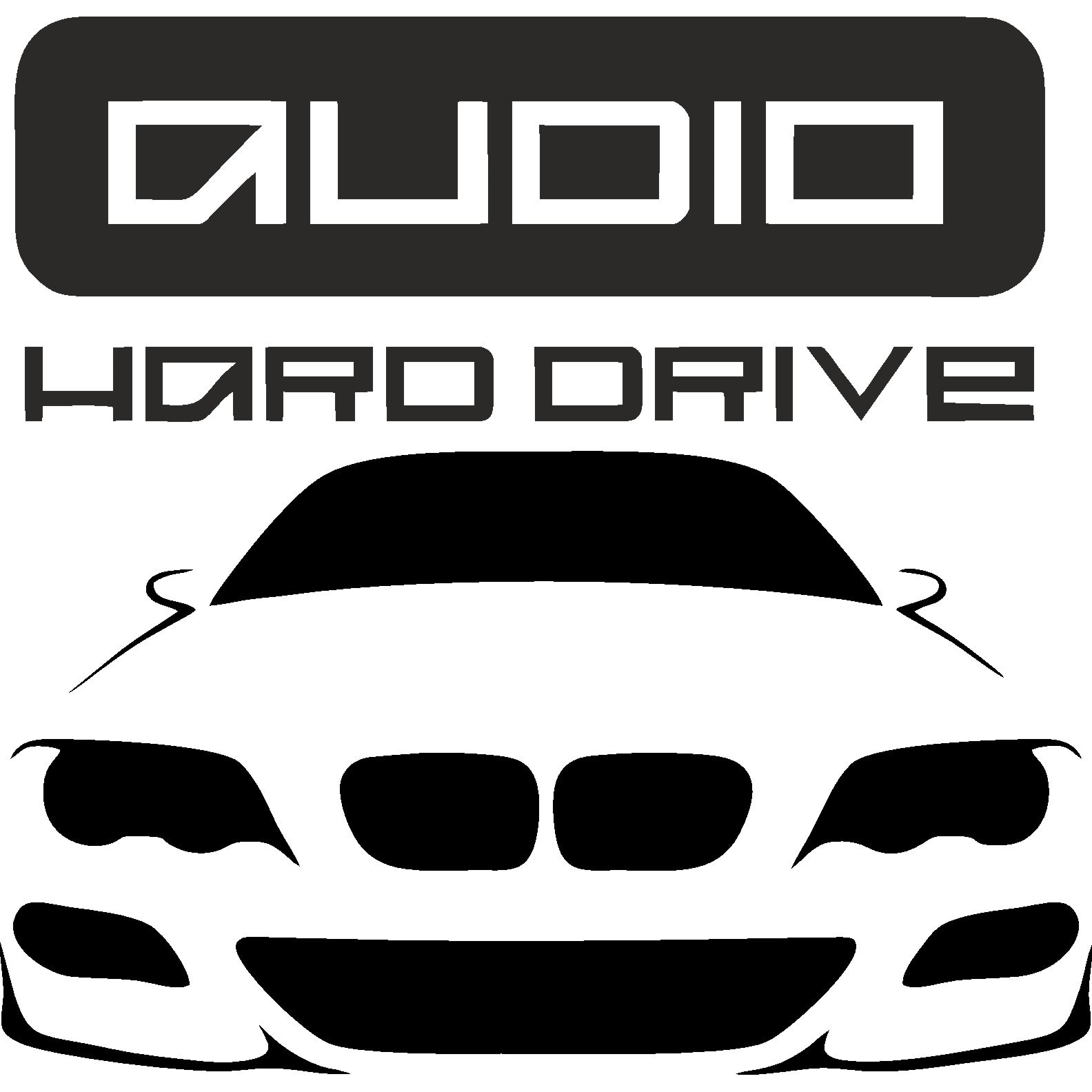 Sticker decorativ auto, Audio Hard Drive BMW, 15x15 cm