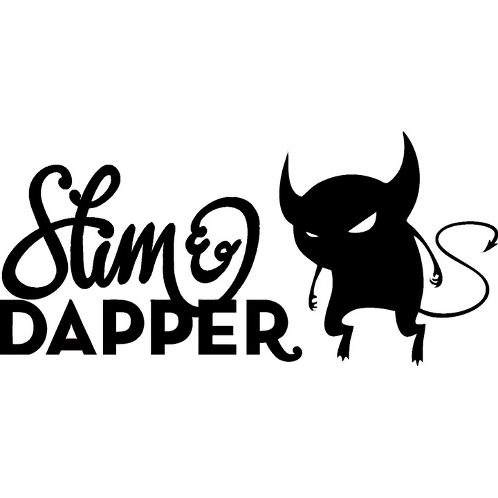 Sticker decorativ auto, Slip dapper, 15x7 cm