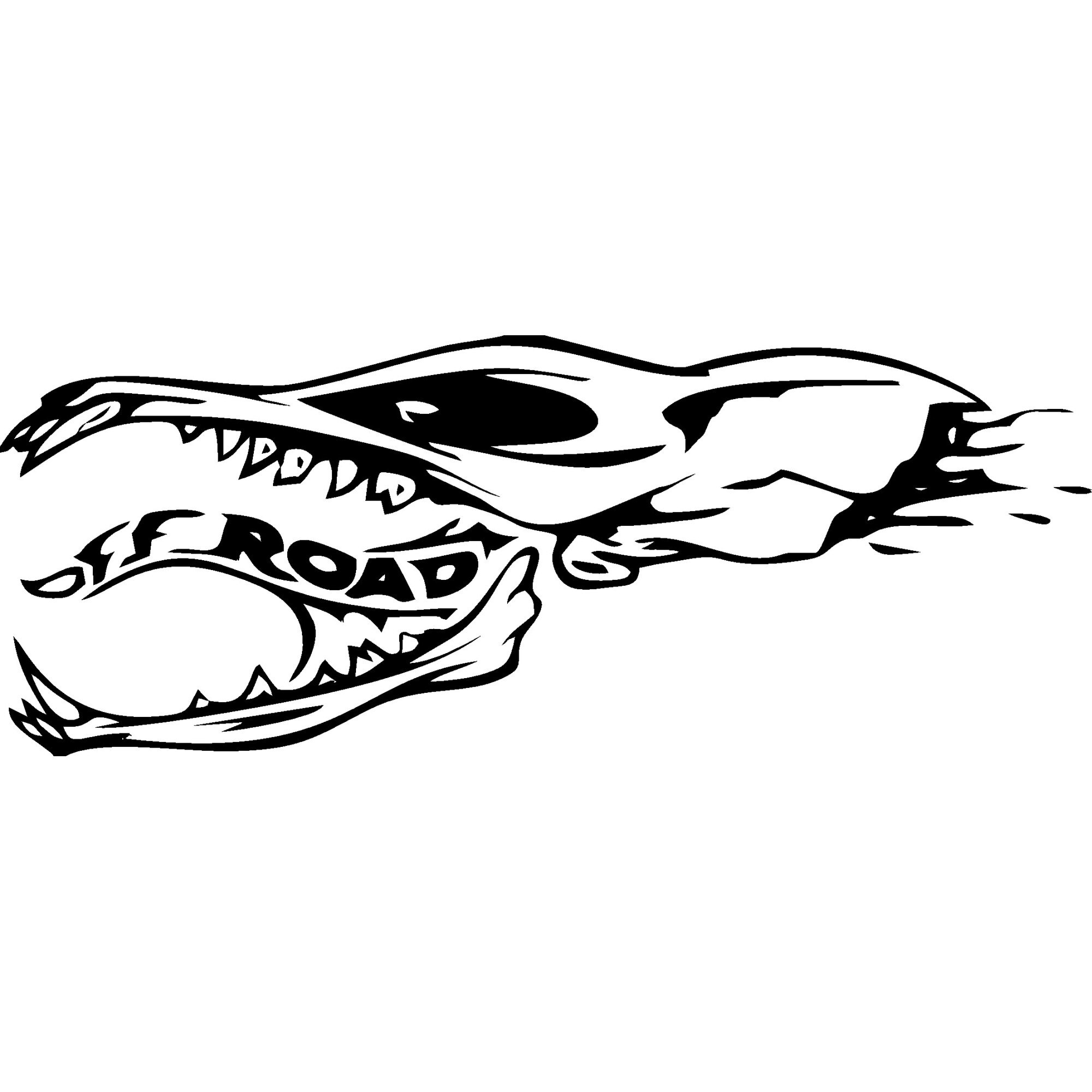 Sticker decorativ auto, Off road dragon, 20x8 cm