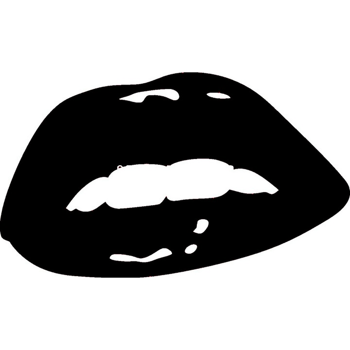 Dekoratív autómatrica, Kiss, 10x6 cm