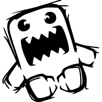 Sticker decorativ auto, Creepy doll, 15x15 cm Sticker decorativ auto, Creepy doll, 15x15 cm