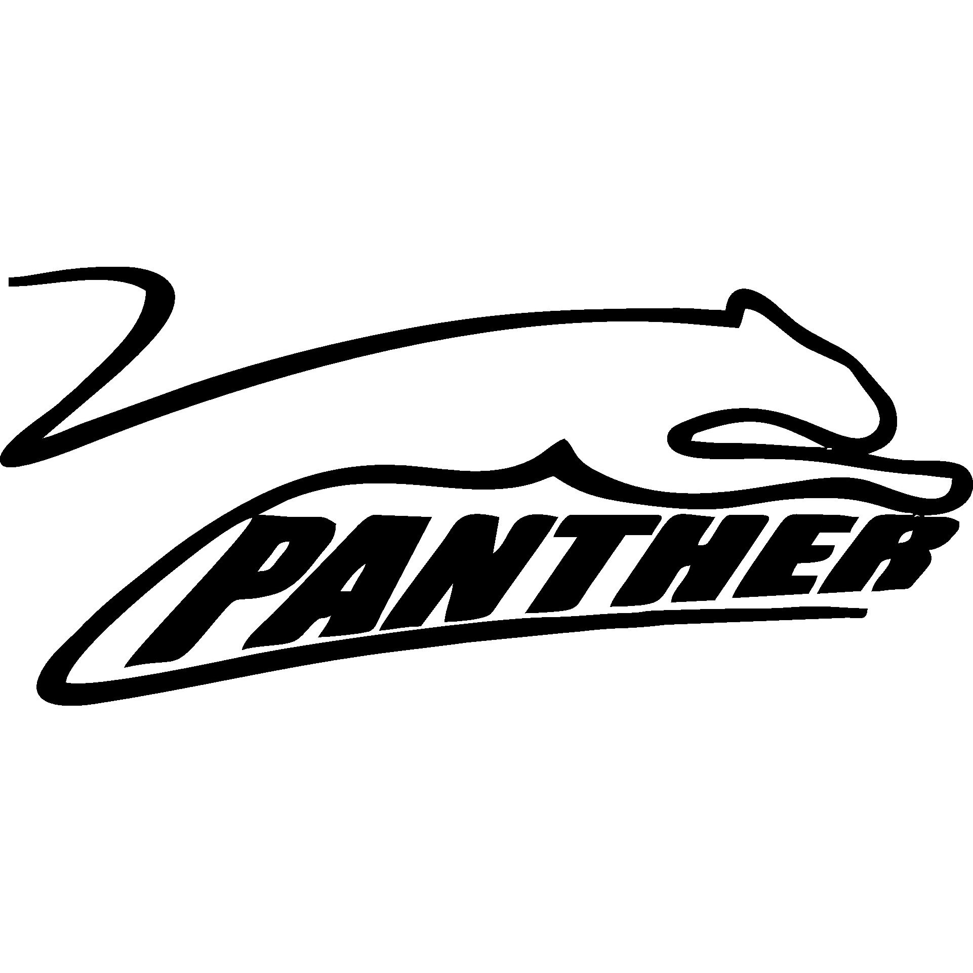 Sticker decorativ perete / geam si auto, Panther, 13x6 cm