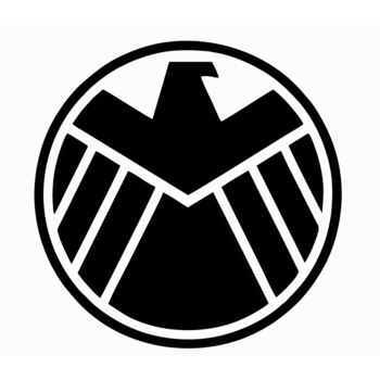 Sticker decorativ perete / geam si auto, Shield logo, 15x15 cm Sticker decorativ perete / geam si auto, Shield logo, 15x15 cm